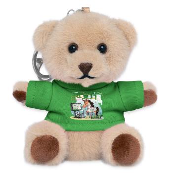 Digital Graffiti Pony - Teddy Keyring - green - Front