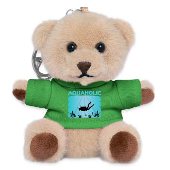 Taucher Spruch Design - Teddy Schlüsselanhänger - Grün - Vorne