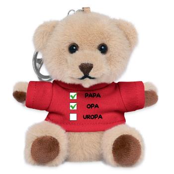 Liste de contrôle OPA - Porte-clés ourson - rouge - Devant