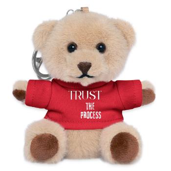 Trust the Process - Teddy Keyring - red - Front