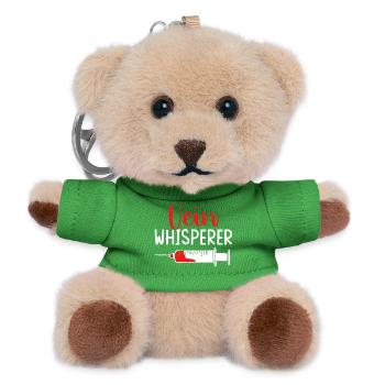 Blood donor Blood donation Blood donation - Teddy Keyring - green - Front