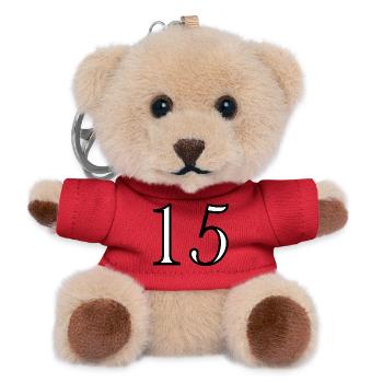 ANNIVERSARY. HAPPY BIRTHDAY. HAPPY BIRTHDAY. - Teddy Keyring - red - Front