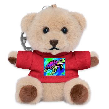 turtle - Teddy Keyring - red - Front