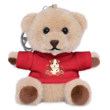guinea pig - Teddy Keyring - red - Front