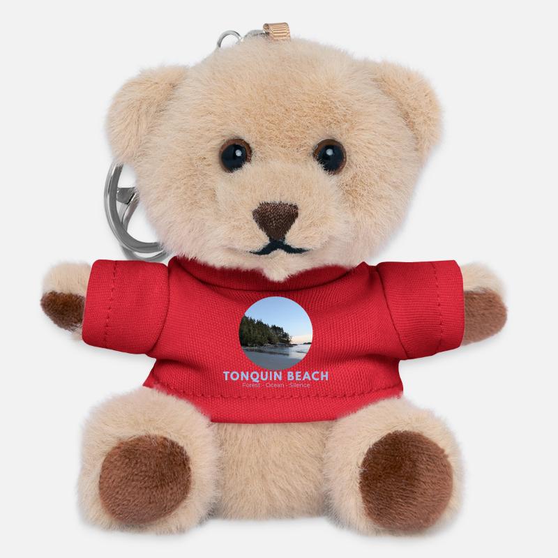 Tonquin Beach Forest Ocean - Teddy Keyring - red