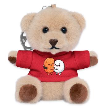 Sushi Hug Lachsreis Japanisches Essen Sushi Hug - Teddy Schlüsselanhänger - Rot - Vorne
