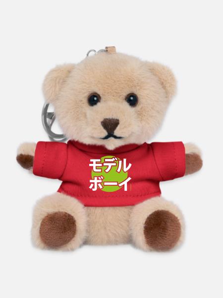 Musterknabe Katakana - Teddy Keyring - red