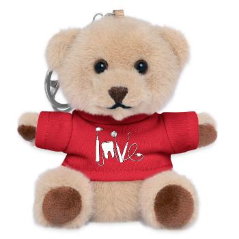 Dental Love: Tools Forming a Smile - Teddy Keyring - red - Front