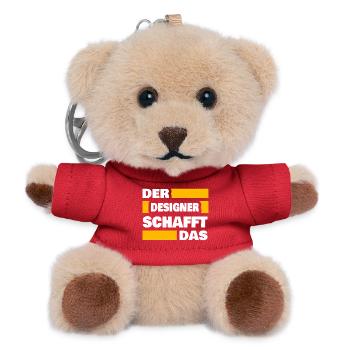 Beruf Designer - Teddy Schlüsselanhänger - Rot - Vorne