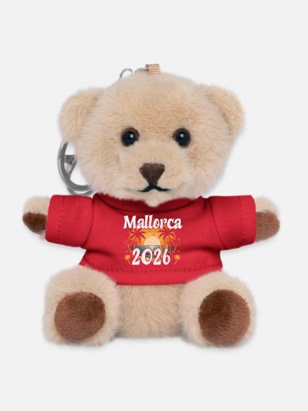 Mallorca 2026 - Teddy Schlüsselanhänger - Rot