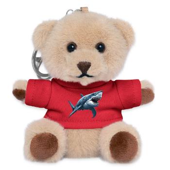 Weißer Haie Weißer Hai - Teddy Schlüsselanhänger - Rot - Vorne