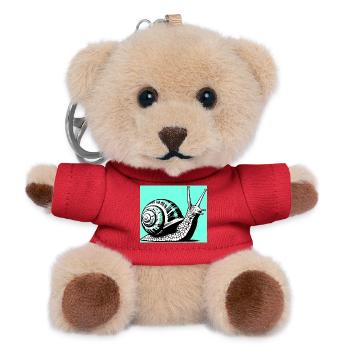 Schnecke - Teddy Schlüsselanhänger - Rot - Vorne