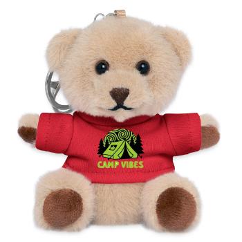 Zelt Camp Vibes Logo - Teddy Schlüsselanhänger - Rot - Vorne