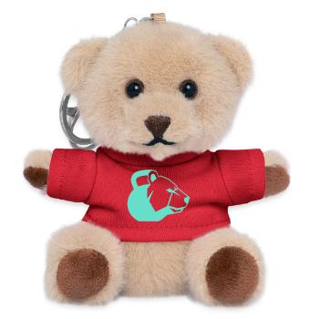 Kettlebear Bear Power Symbol Dynamic - Teddy Keyring - red - Front