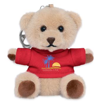 Gift for Gibraltar - Teddy Keyring - red - Front