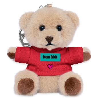 EVJF. MARIEE. TEAM. TEAM MARIEE. FUTURE MARIEE - Porte-clés ourson - rouge - Devant