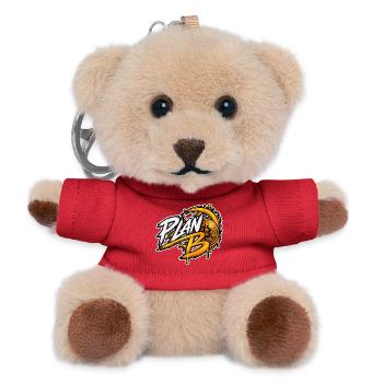 Plan B Bitcoin - Teddy Schlüsselanhänger - Rot - Vorne