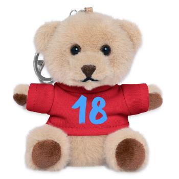 18- - Teddy Schlüsselanhänger - Rot - Vorne