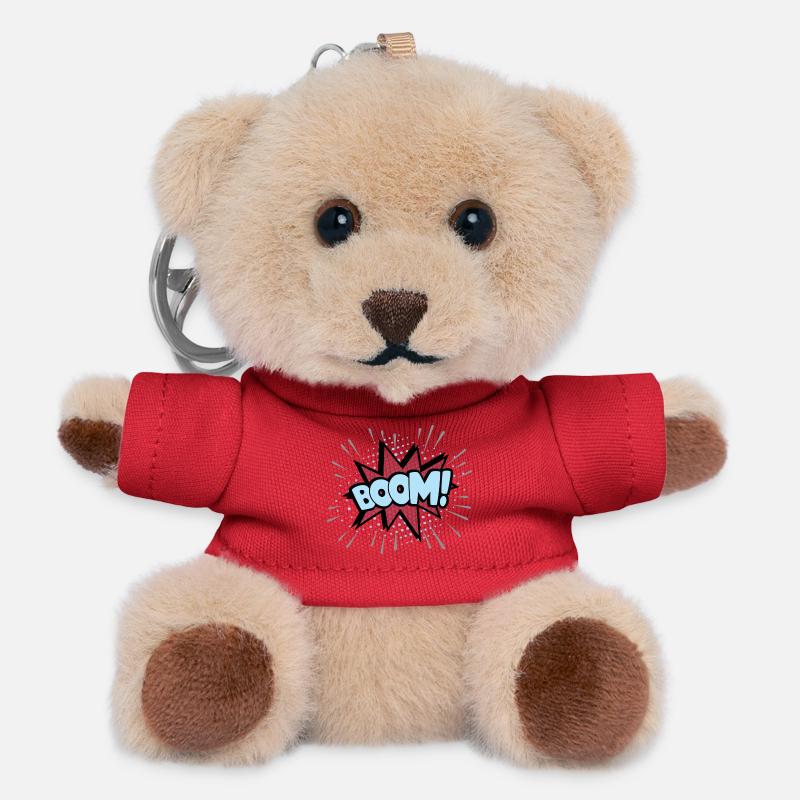 Boom blue - Teddy Keyring - red