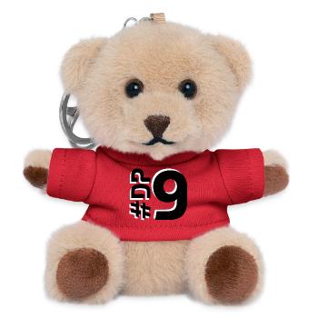 DP9-KARTON - Teddy Schlüsselanhänger - Rot - Vorne