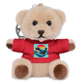 Siegel - Teddy Schlüsselanhänger - Rot - Vorne