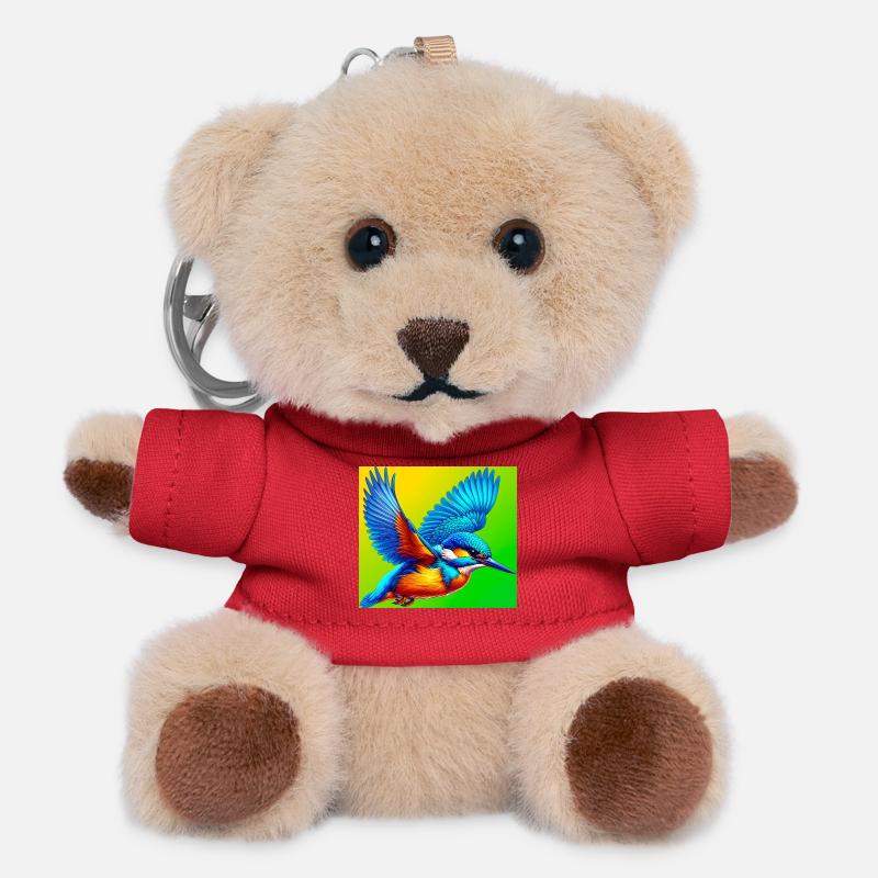 Eisvogel - Teddy Schlüsselanhänger - Rot