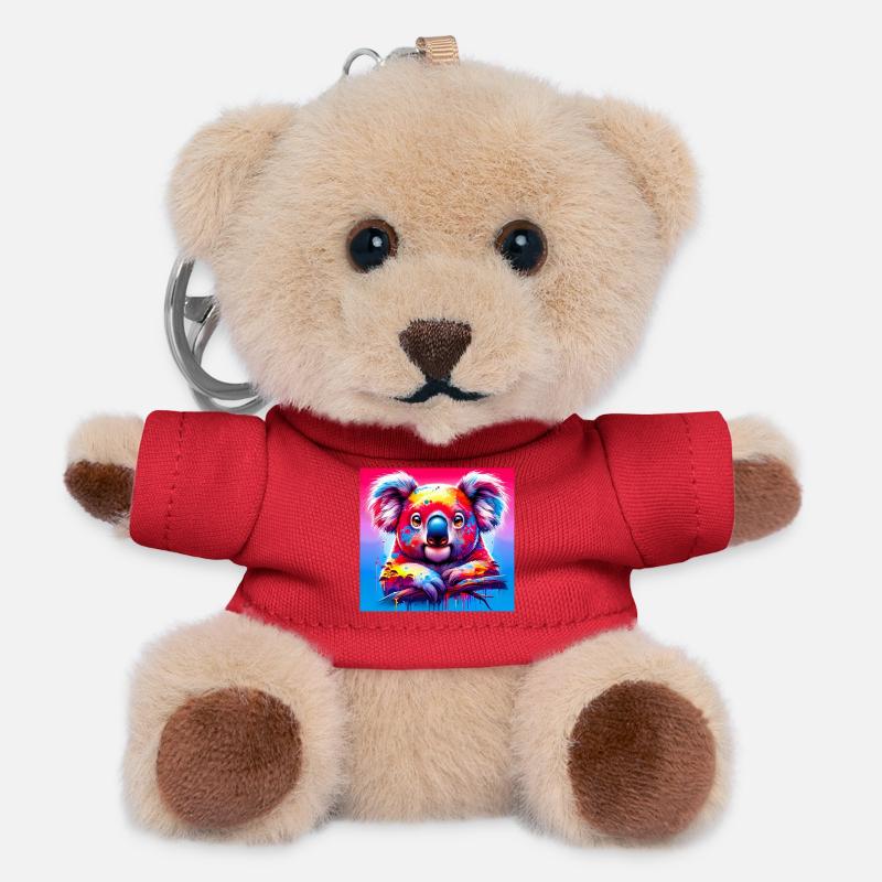 Koala - Teddy Schlüsselanhänger - Rot