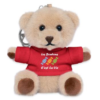 Candy is life - Teddy Keyring - red - Front