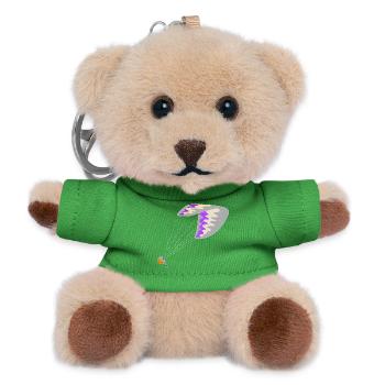 Gleitschirm - Teddy Schlüsselanhänger - Grün - Vorne