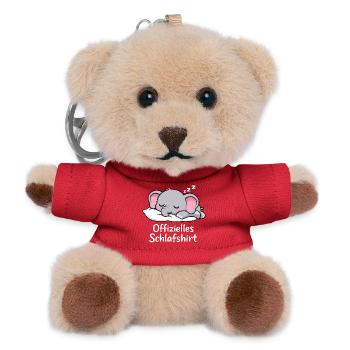 Offizielles SCHLAFSHIRT Elephant - Teddy Schlüsselanhänger - Rot - Vorne