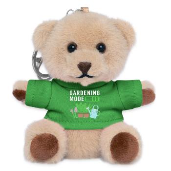 Würmer Kompost Geschenk - Teddy Schlüsselanhänger - Grün - Vorne