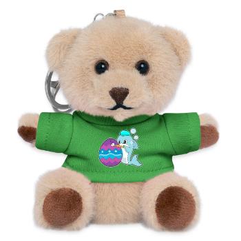 Dolphin Easter Coloring - Teddy Keyring - green - Front
