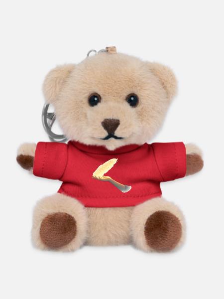 Letting go – a silent sign - Teddy Keyring - red