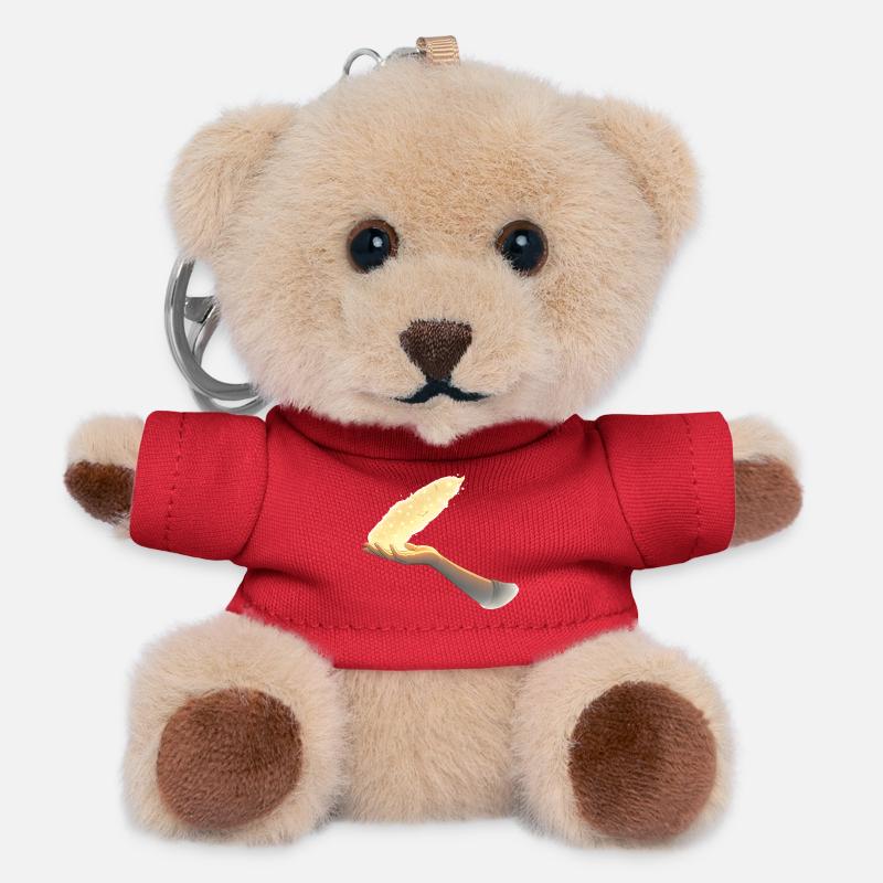 Letting go – a silent sign - Teddy Keyring - red