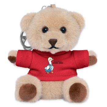 Aujourd’hui, je vais être une vraie oie - Porte-clés ourson - rouge - Devant