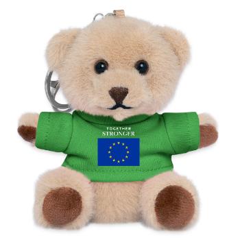 Stronger together EU flag - Teddy Keyring - green - Front