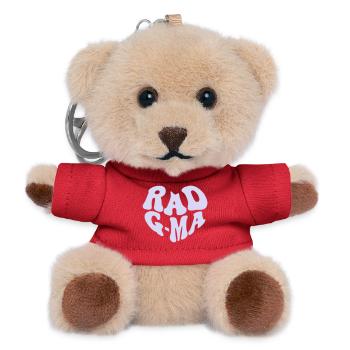 Rad Grandma - Cœur vintage (couleur personnalisée) - Porte-clés ourson - rouge - Devant