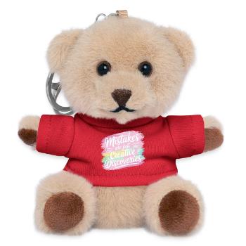 Creative Discoveries Motivation Design - Teddy Schlüsselanhänger - Rot - Vorne