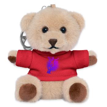 Ein Motiv nur für Handball fuer Frauen - Teddy Schlüsselanhänger - Rot - Vorne