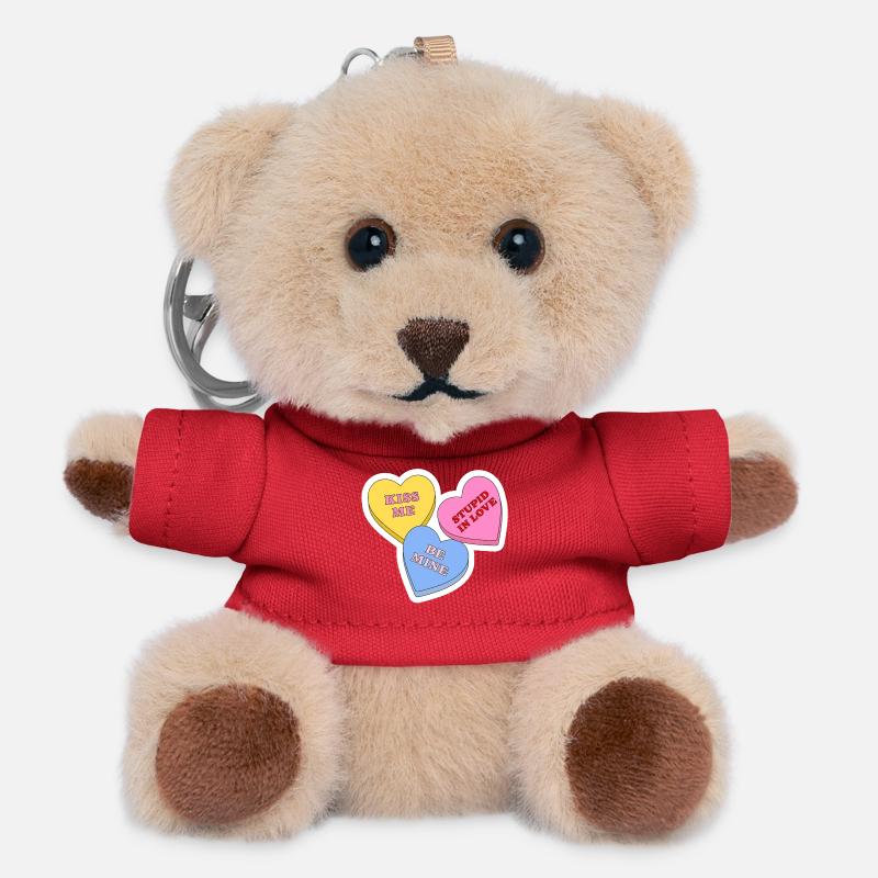 Candy-Hearts-Design - Teddy Schlüsselanhänger - Rot
