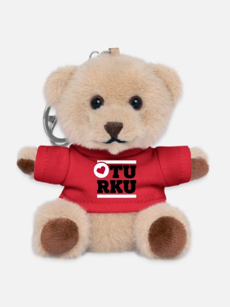 LoveTurku - Teddy Keyring - red