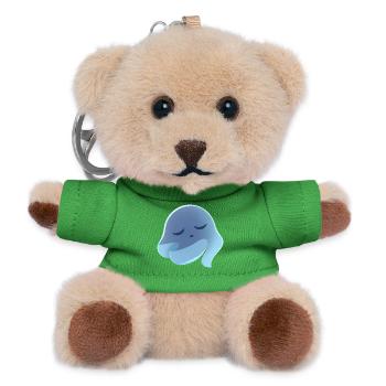 Schlafender Blaugeist Traum - Teddy Schlüsselanhänger - Grün - Vorne