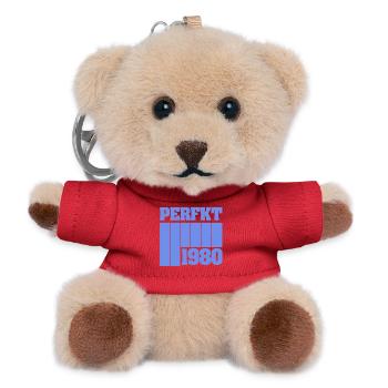 1980 - Teddy Schlüsselanhänger - Rot - Vorne