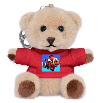 Clownfisch - Teddy Schlüsselanhänger - Rot - Vorne