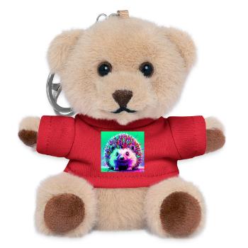 Igel - Teddy Schlüsselanhänger - Rot - Vorne