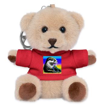 otter - Teddy Keyring - red - Front