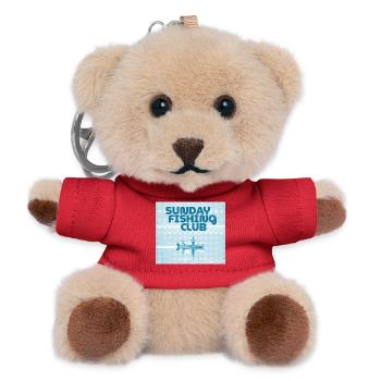 Sunday Fishing Club - Teddy Keyring - red - Front