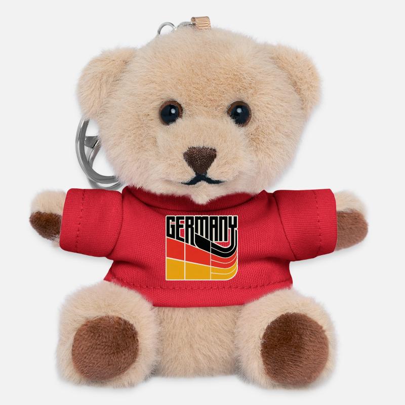 Germany - Teddy Keyring - red