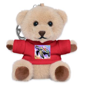 Schildkröte - Teddy Schlüsselanhänger - Rot - Vorne