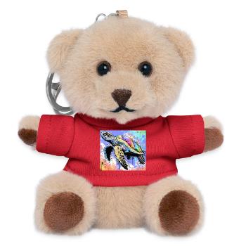 Schildkröte - Teddy Schlüsselanhänger - Rot - Vorne